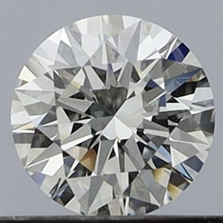 0.41 Carat Round G VVS1 EX GIA Natural Diamond