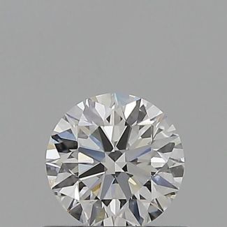 0.5 Carat Round G VVS2 EX GIA Natural Diamond