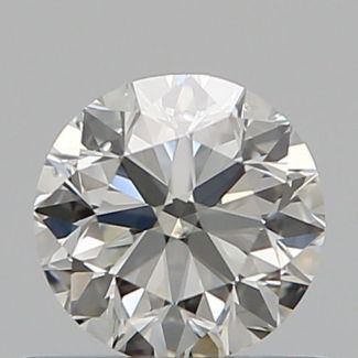 0.51 Carat Round H SI1 VG EX GIA Natural Diamond