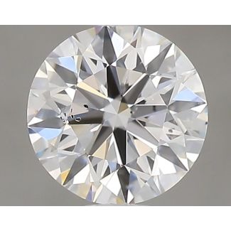 0.51 Carat Round F SI1 GD GIA Natural Diamond