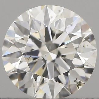 0.5 Carat Round G SI1 EX GIA Natural Diamond