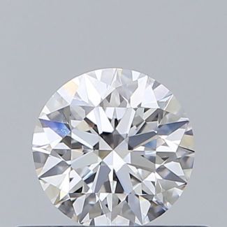 0.43 Carat Round E VVS2 EX GIA Natural Diamond