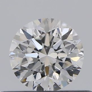 0.37 Carat Round D VS2 VG EX GIA Natural Diamond