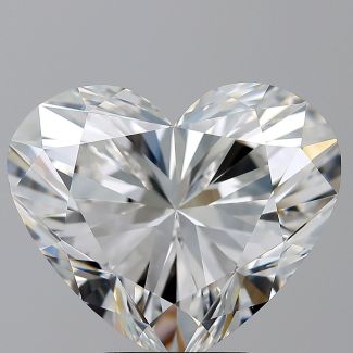 5.02 Carat Heart F VVS2 - EX VG GIA Natural Diamond