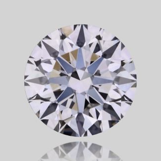 0.39 Carat Round F VVS1 EX GIA Natural Diamond