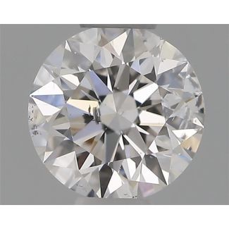 0.34 Carat Round E SI2 EX GIA Natural Diamond