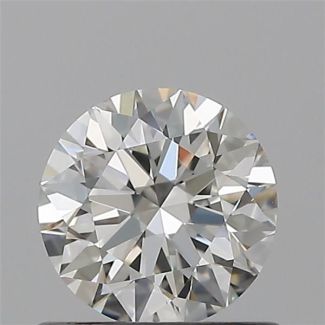 0.60 Carat Round H VS1 EX GIA Natural Diamond