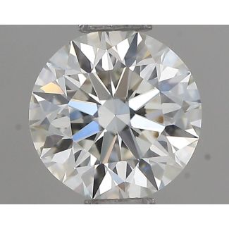 0.5 Carat Round H VVS2 EX IGI Natural Diamond