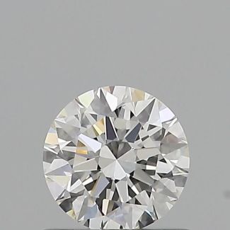 0.55 Carat Round G VVS2 EX GIA Natural Diamond