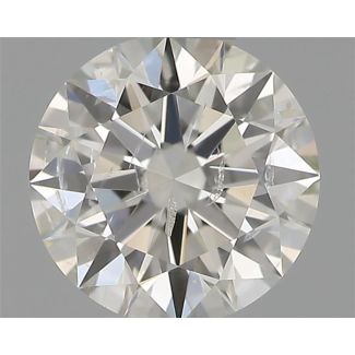 0.40 Carat Round H SI2 EX IGI Natural Diamond