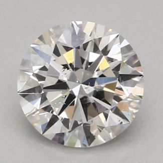 0.4 Carat Round F SI2 EX GIA Natural Diamond