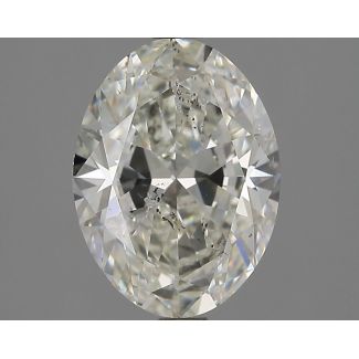 2.01 Carat Oval J SI1 - EX VG GIA Natural Diamond