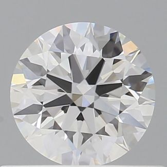 0.55 Carat Round F VVS1 EX GIA Natural Diamond