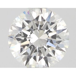 0.52 Carat Round F VS1 EX GIA Natural Diamond