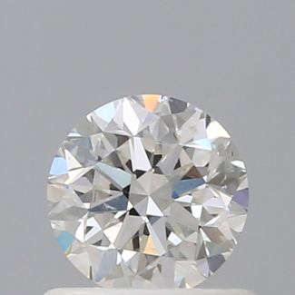 0.70 Carat Round H SI1 G EX GIA Natural Diamond