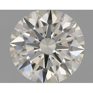 0.56 Carat Round H VS1 EX IGI Natural Diamond