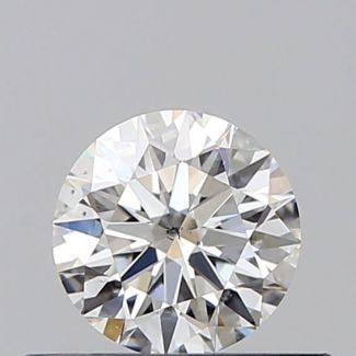 0.4 Carat Round F SI1 EX GIA Natural Diamond