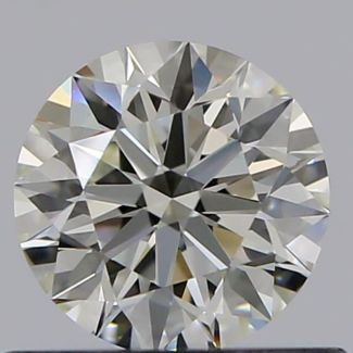 0.50 Carat Round K VVS1 EX GIA Natural Diamond