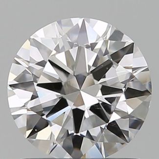 1.00 Carat Round D VS2 EX GIA Natural Diamond