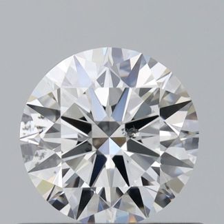 0.5 Carat Round G SI1 EX GIA Natural Diamond