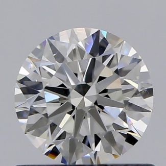 0.60 Carat Round H VS2 EX GIA Natural Diamond