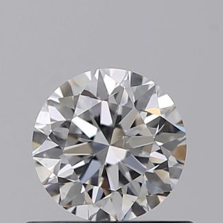 0.52 Carat Round D VS2 VG EX GIA Natural Diamond