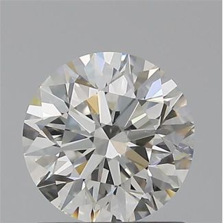 0.90 Carat Round H SI1 EX GIA Natural Diamond