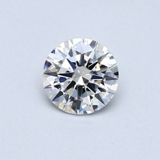 0.5 Carat Round H VS1 EX GIA Natural Diamond