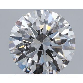 1.5 Carat Round F VVS1 EX GIA Natural Diamond