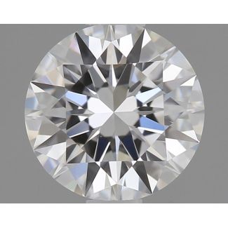 0.62 Carat Round F SI1 EX GIA Natural Diamond