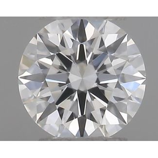 0.18 Carat Round F VVS2 EX GIA Natural Diamond