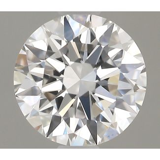 0.53 Carat Round D VVS2 EX GIA Natural Diamond