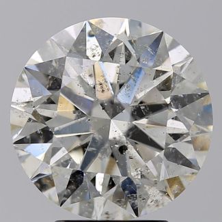 3.72 Carat Round H SI2 EX HRD Natural Diamond