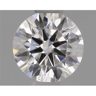 0.40 Carat Round D SI2 VG EX GIA Natural Diamond