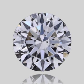 0.32 Carat Round H SI1 EX GIA Natural Diamond