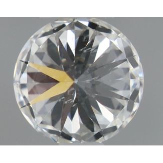 0.35 Carat Round H SI1 EX GIA Natural Diamond