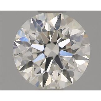 0.55 Carat Round H VS2 EX GIA Natural Diamond