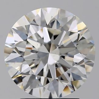 2.10 Carat Round H VS2 EX GIA Natural Diamond