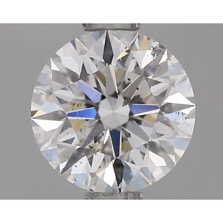 0.80 Carat Round E SI2 EX GIA Natural Diamond