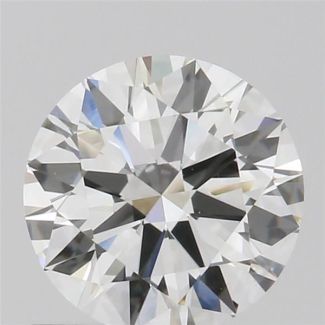 0.62 Carat Round H VVS2 EX GIA Natural Diamond