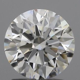 0.51 Carat Round H VS1 EX IGI Natural Diamond