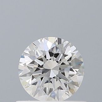 0.5 Carat Round F VVS1 EX GIA Natural Diamond