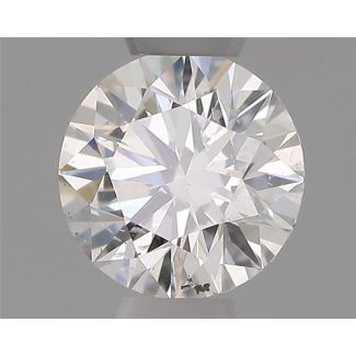 0.30 Carat Round D SI2 EX GIA Natural Diamond