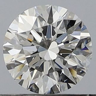 0.54 Carat Round D VVS2 EX GIA Natural Diamond