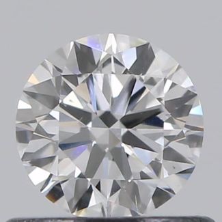 0.50 Carat Round D VS2 VG EX GIA Natural Diamond