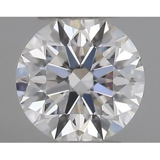 0.23 Carat Round F VVS1 EX GIA Natural Diamond