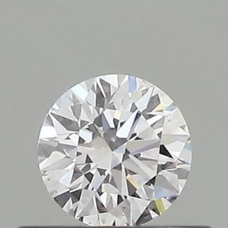 0.70 Carat Round F VVS2 EX GIA Natural Diamond