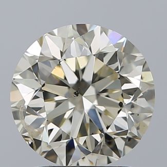 2.04 Carat Round K SI2 VG EX IGI Natural Diamond