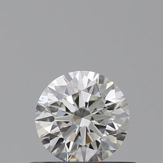 0.41 Carat Round J SI1 EX GIA Natural Diamond