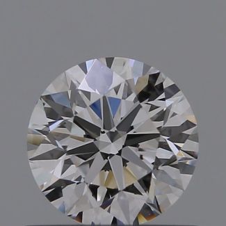 0.57 Carat Round D SI1 EX GIA Natural Diamond